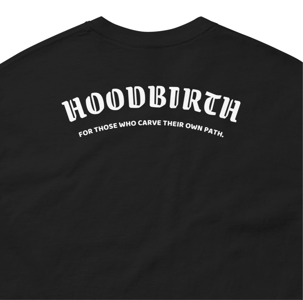 HOODBIRTH Unisex Classic Logo Tee – Premium 100% Cotton Streetwear