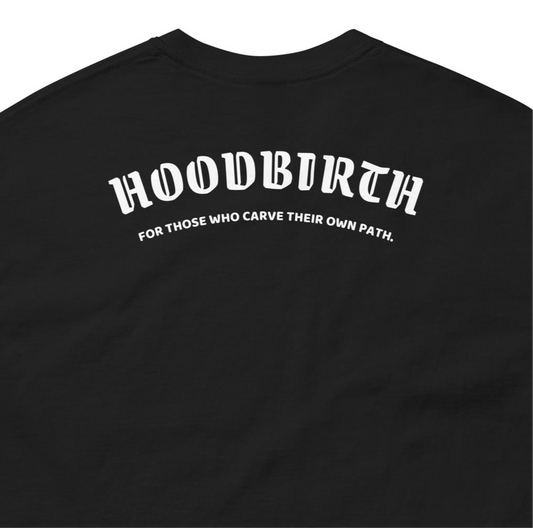 HOODBIRTH Unisex Classic Logo Tee – Premium 100% Cotton Streetwear